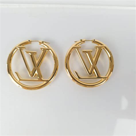 lv hoop earings|faux louis vuitton earrings.